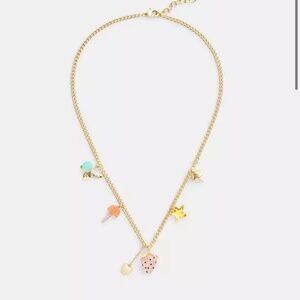 Coach X Observed By Us Strawberry Heart Charm Necklace